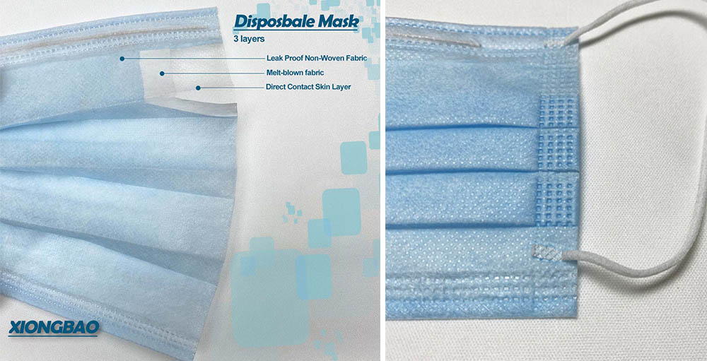 Disposable Nonwoven Melt-blown fabric Face Mask